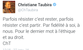 Le tweet du jour  [27/01/16] Taubira