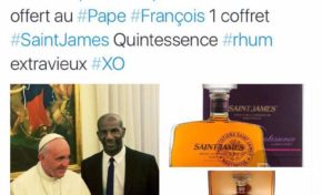 Nestor Bruno Azérot offre du rhum au Pape...Sainte -Marie maire de Dieu priez pour nous