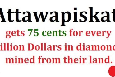 Les Indiens touchent 75 cents pour 1 million $ de diamants de leur terre