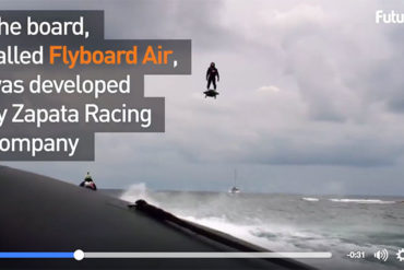 Wow ! il vole en flyboard (vidéo)