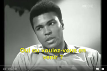 Ali : le choc des mots (vidéo)