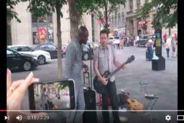 Seal en duo à Montréal, dans la rue. (vidéo)