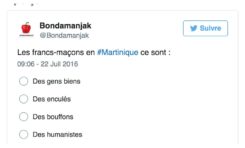 Les francs-maçons en #Martinique ce sont ... (sondage)