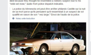 Négro né gros entre gros nez et nez large