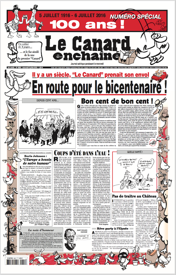 Le Canard : 100 ans et toutes ses dents.