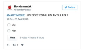 Sondage : UN BÉKÉ EST-IL UN ANTILLAIS ?