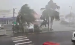 La tempête tropicale Matthew au Marin en Martinique