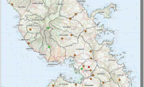 Etat des dégâts sur les routes, relevés par les techniciens de la Collectivité Territoriale de Martinique