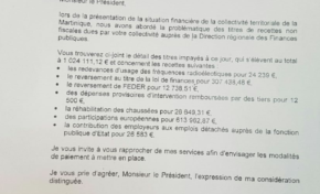 La Martinique entre homme d'État et dettes à payer à l'État