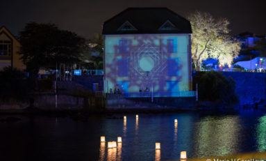 Façade de l'entrepôt Kervéguen, côté rivière : "Liber dabord" - Journées Européennes du Patrimoine à la Réunion