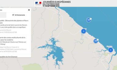 Journées Européennes du Patrimoine : la Guyane. (Carte)