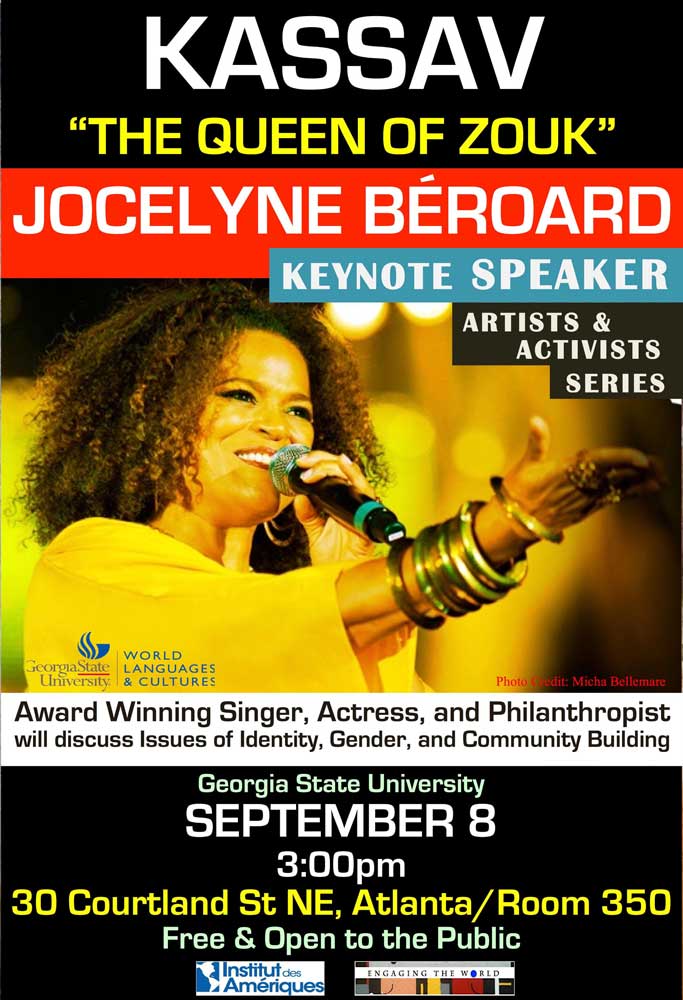 Jocelyne BEROARD à la Georgia State University jeudi 8 sept.