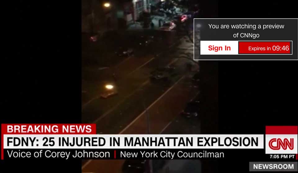 manhattan explosion