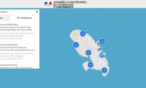 Journées Européennes du Patrimoine : Martinique. (Carte)