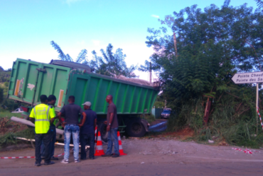 Voilà le septième camion accidenté en Martinique