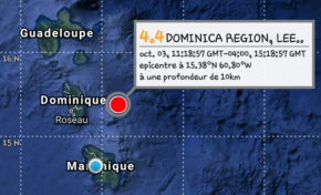 La terre a tremblé en Martinique