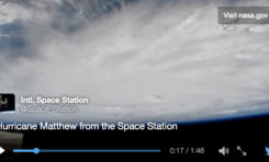 Matthew vu de l'espace (vidéos)