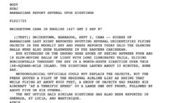1987 : 18 OVNI au-dessus de la Martinique, Barbade, Grenade...