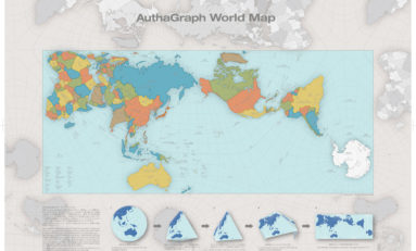 La vraie carte du monde primée au Japon