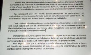 Les francs-maçons vont-ils détruire le MIM ?