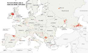 Les attaques terroristes en Europe depuis 1970 (carte)