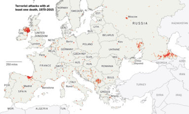 Les attaques terroristes en Europe depuis 1970 (carte)