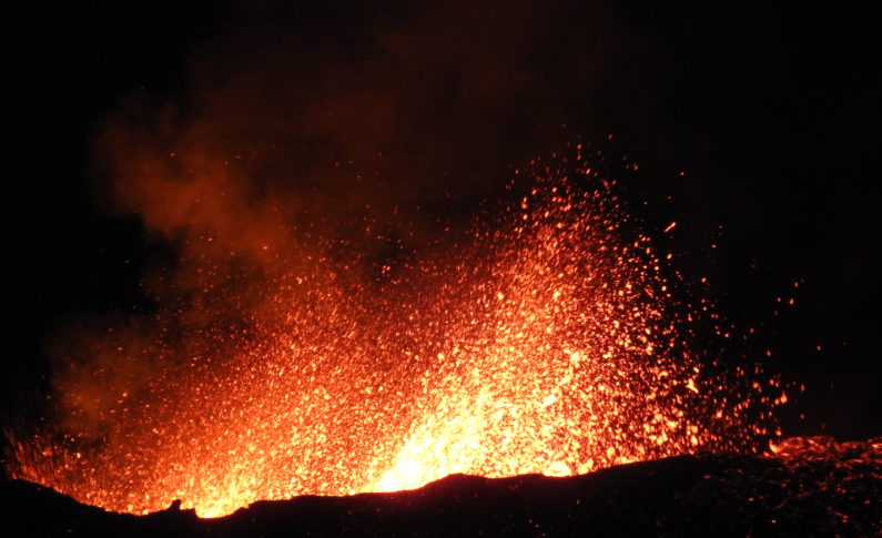 Eruption du piton de la Fournaise - île de La Réunion- Jeudi 02 février 2017