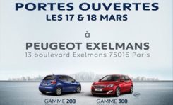 PORTES OUVERTES PEUGEOT à Paris Exelmans Automobiles