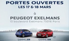 PORTES OUVERTES PEUGEOT à Paris Exelmans Automobiles