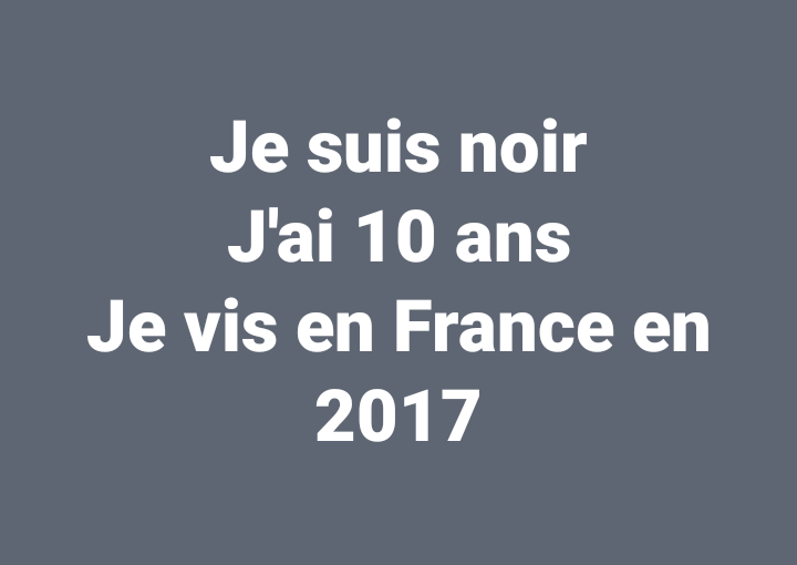 Je suis noir...excès t'es race...etc Bondamanjak