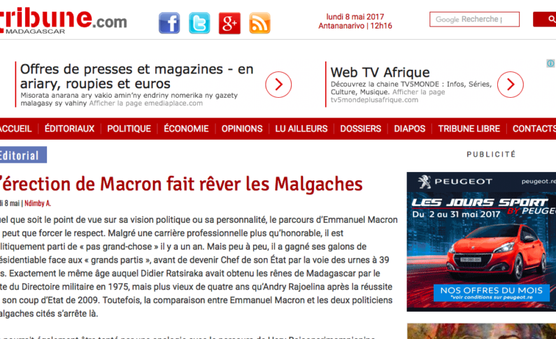 Emmanuel Macron à peine élu et déjà sex symbol...