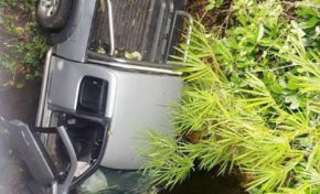 Accident spectaculaire à Basse-Pointe en Martinique