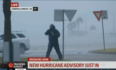 Le cyclone Harvey en direct à la télé (direct)
