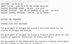 José ouragan majeur