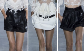 UN DÉFILÉ SAINT LAURENT ÉLÉGANT  ET ROMANTIQUE 