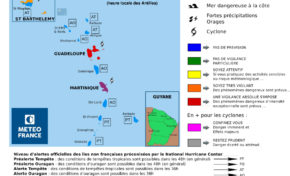 Maria Cyclone : la Martinique est violette