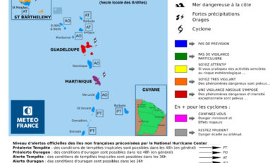 Maria Cyclone : la Martinique est violette