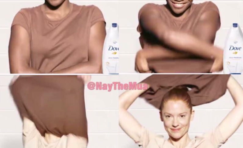 Cette publicité DOVE est raciste et nous...le savon