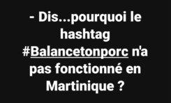- Dis...pourquoi le hashtag #Balancetonporc n'a pas fonctionné en Martinique ?