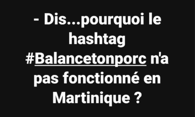 - Dis...pourquoi le hashtag #Balancetonporc n'a pas fonctionné en Martinique ?