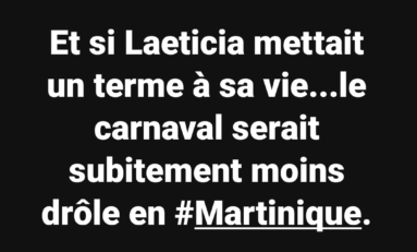 La phrase du jour 30/01/18 Martinique  - Laeticia