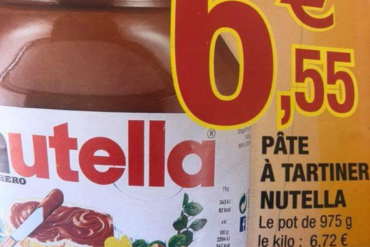 Le député Serge Letchimy découvre de l'or dans un pot de Nutella vendu en Martinique