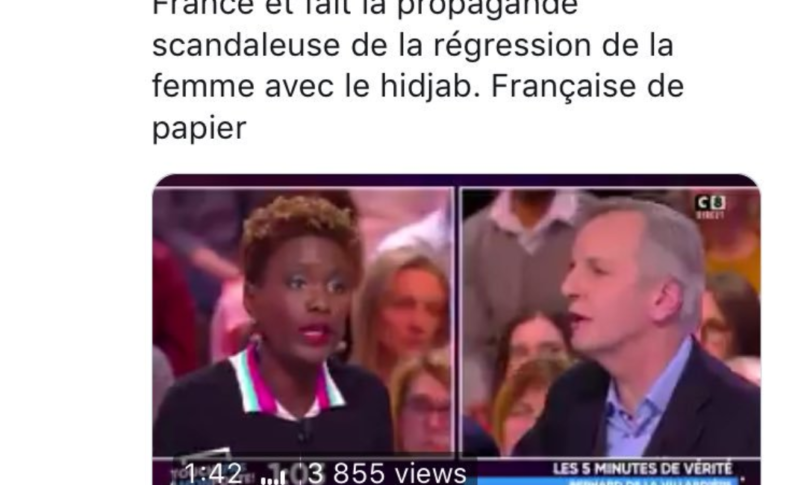 Nadine Morano traite Rokhaya Diallo de...FRANÇAISE DE PAPIER