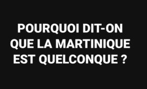 POURQUOI DIT-ON QUE LA MARTINIQUE EST QUELCONQUE ?