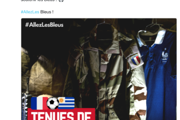 Faire du sport pas la guerre... ah ok...