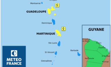 La Martinique, la Guadeloupe et Saint-Martin en vigilance Jaune / Cyclone...