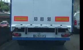 Un poids lourd en mode fast and furious sur la rocade de Fort-de-France en Martinique