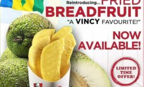 KFC lance les frites de fruit-à-pain à Saint-Vincent