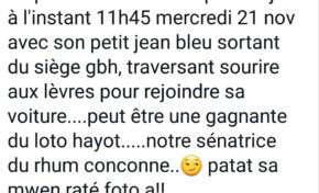 Le tweet du jour 21/11 /18 - Catherine Conconne - Martinique
