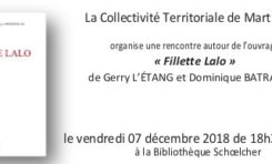 « Fillette Lalo » à la Bibliothèque Schoelcher vendredi